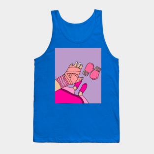 Boxing Female Boxer Retro Boxing Gloves Tank Top